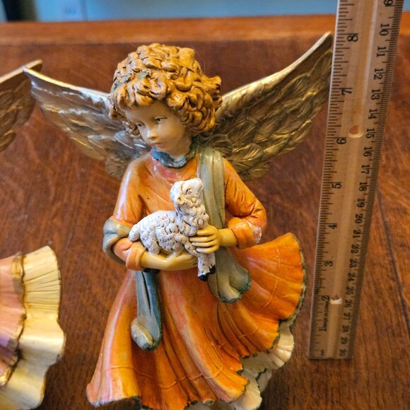 Vintage Pair of Italian Fontanini 8 in Angels - Picture 4 of 6